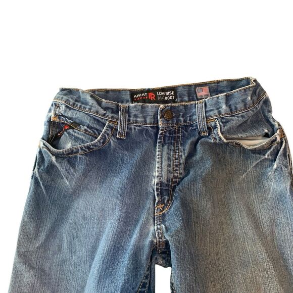 Ariat FR Mens Low Rise M4 Boot Cut Work Jeans 34/32 Flame Resistant Outdoors - Picture 2 of 15
